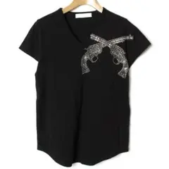 roarguns(roar ロアー)総スワロフスキー装飾Tシャツ カットソー