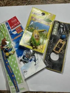 キャラ ストラップ 4点セット