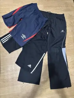 adidas・umbro パンツセット（3枚）