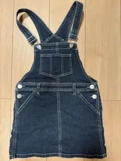 デニム　ジャンパースカート キッズ　130cm