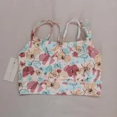 新品SUKALAスカーラフラワープリント ヨガブラＳサイズ