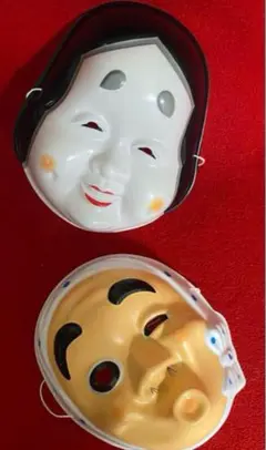 推しキャラお面！この価格でお届けします！ 縁起物おかめ＆ひょっとこのお面２種類