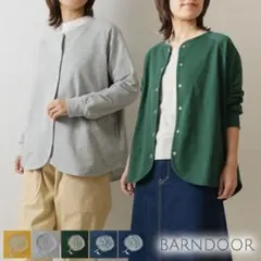 美品(M)バーンドア/長袖カーディガン/barndoor/ コットン100%/綿
