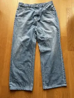 GUハイライズストレートジーンズXXL