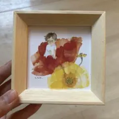 いわさきちひろさんの壁掛けの絵画