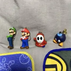 スーパーマリオ キーホルダー ストラップ マスコットチャーム タオル ハンカチ