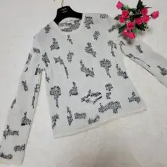 SAINT LAURENT ダメージ加工ニット クラッシュ トップス 長袖