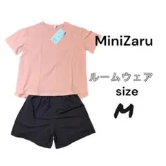 在庫処分SALE⚡️ルームウェア上下セットMポケット付ピンク半袖パジャマ Tシャツ