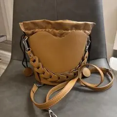 ブラウン バケットバッグ ショルダーバッグ