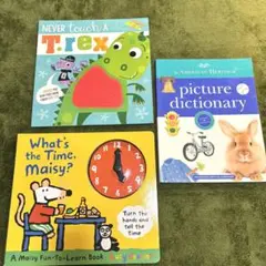 英語絵本 3冊セット 仕掛け絵本 What’s the time, Maisy?