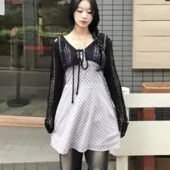 ランダムメッシュショートボレロ　emmy
