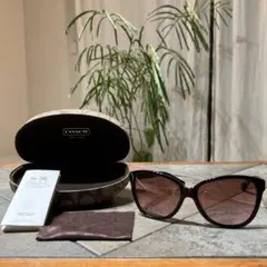 【美品】COACH コーチ　ブラウン サングラス ケース付き