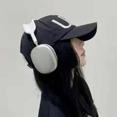 シルバーオーバーイヤーヘッドフォン