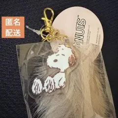【新品】スヌーピー♪もこもこアクリルキーホルダー♪アンディ♪ファーチャーム♪