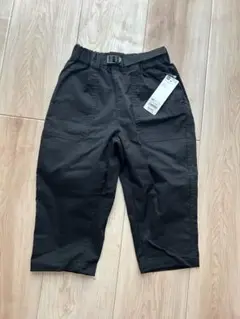 新品　GU 130cm ドライストレッチクロップドパンツ　ブラック