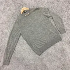 ✨UNIQLO✨ユニクロ♡クルーネックセーター♡グレー♡ウールマーク(L)