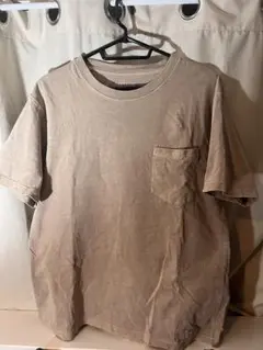 BAYFLOW ベージュ Tシャツ ポケット付き