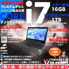 【限定】mouse ノートPC Corei7 Win11搭載:M454