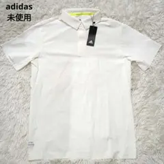 未使用　adidas　アディダス　ソリッドウーブン　半袖　ボタンダウン　ポロ