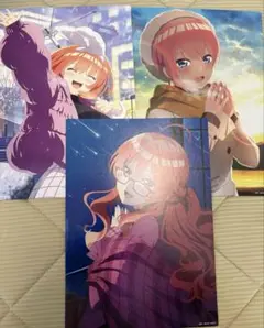 五等分の花嫁 一番くじ 中野一花、中野四葉、中野五月 イラストボードセット