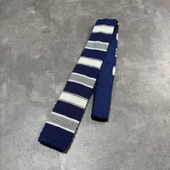 a.v.v Homme vintage border knit necktie