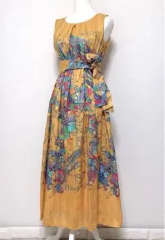 美品❣️TABASA ロングワンピース　リゾートドレス