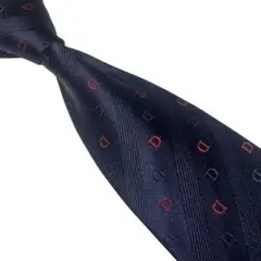 【美品】DORMEUIL ドーメル　ネクタイ　ネイビー　シルク100%