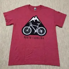GILDAN 自転車デザイン Tシャツ Mサイズ