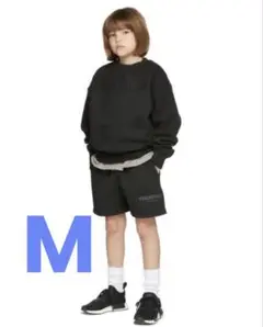 kids エッセンシャルズ キッズ スウェットショーツ 黒 M 8