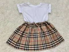 美品 バーバリー 18m86cm 半袖ワンピース