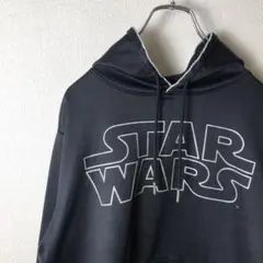 STAR WARS パーカー フード付き ブラック S 古着