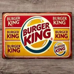 バーガーキング BURGER KING ブリキ看板 アメリカン雑貨