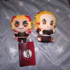 鬼滅の刃 煉獄杏寿郎 くっつきぬいぐるみバッジ キーチェーンマスコット