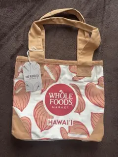 【ハワイ限定新作】Whole Foodsホールフーズミニトートバッグbrown