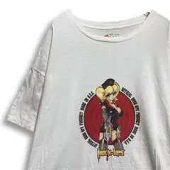 BHWS セクシー Tシャツ 古着 白 フックアップス 美少女 アニメ キャラ