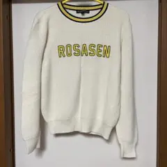 ROSASEN ホワイト ニットセーター 長袖