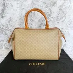 極美品 CELINE セリーヌ マカダム トリオンフ レザー ミニ ボストン