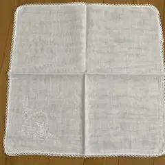 スワトー（汕頭）ホワイト刺繍ハンカチ