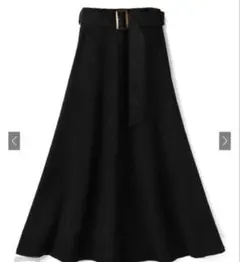 【限定値下げ中】ベルト付きロングフレアスカート gc140
