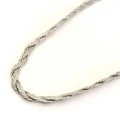 【美品✨】MONET/モネ シルバー スクリュー ロング ネックレス