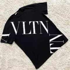 美品✨Valentino 半袖Tシャツ ブラック ビッグロゴ 19AW 黒S