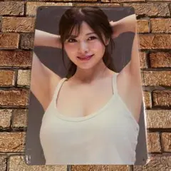 白石麻衣　ブリキ看板　白
