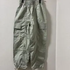 新品 薄緑 カーゴパンツ