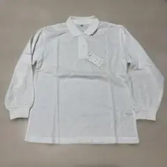 【新品未使用タグ付き】Cécile 長袖 ポロシャツ 140 ホワイト　セシール