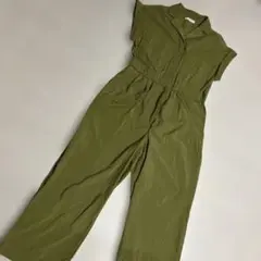 【MOUSSY】オリーブ色 半袖オールインワン