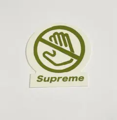 2022FW supreme ステッカー ″ウォーニング″
