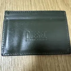 DIESEL レザー カードケース ダークグリーン
