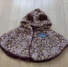 ベビー服 ベビードール ポンチョ 豹柄 上着 フリーサイズ