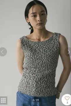 STYLEMIXER バックオープンニットタンクトップ　美品