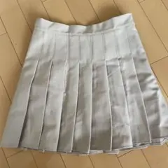 プリーツスカート　ベージュ　ゴルフ　レディース　ミニ